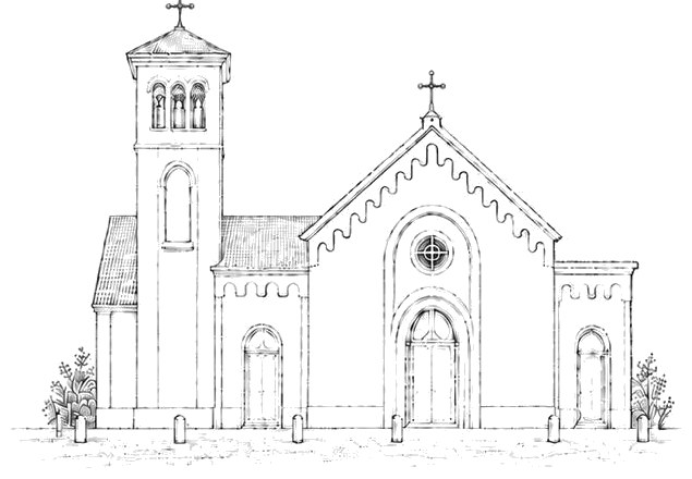 Dibujo de la Iglesia Nuestra Señora de la Candelaria